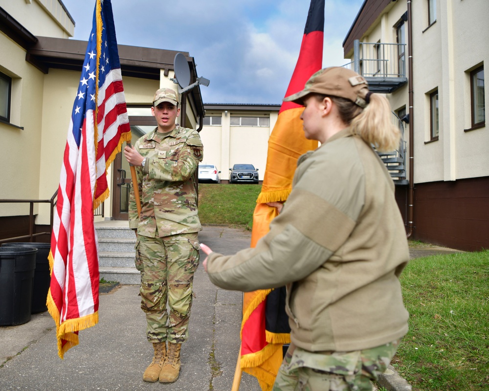 Spangdahlem Honor Guard conducts weekly training