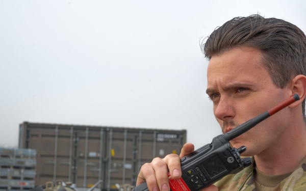 Airmen from the 69th Expeditionary Bomb Squadron Pose For Portraits