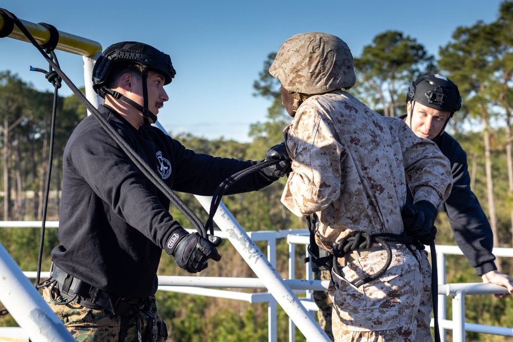 Charlie Company Rappel Tower