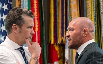 SD Welcomes Conor McGregor to the Pentagon