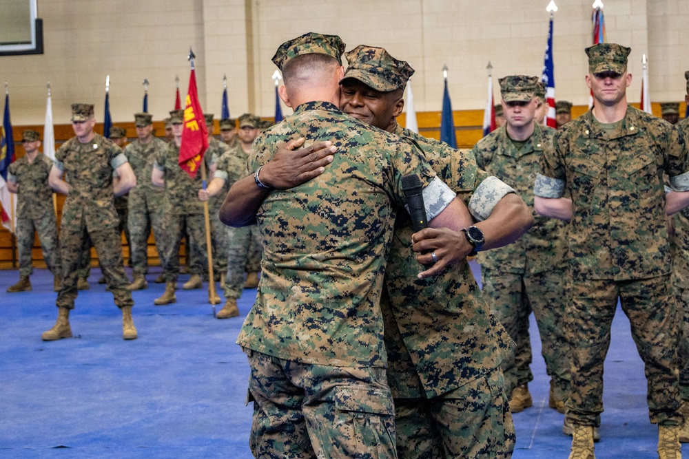 3rd Bn., 5th Marines holds change of command ceremony