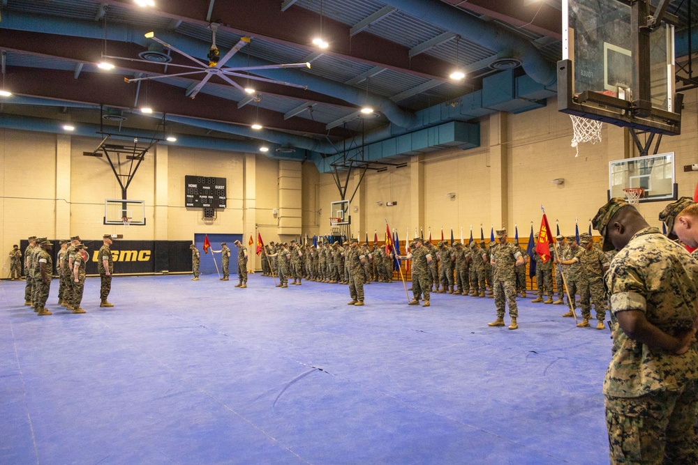 3rd Bn., 5th Marines holds change of command ceremony