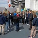 Former Professional Baseball Players and Chicago Cubs Staff Tour USS George Washington