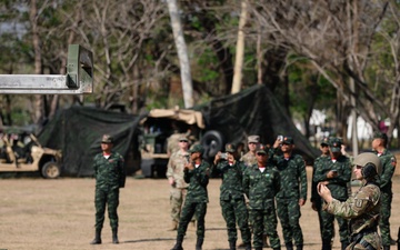 US Army Soldiers Simulates HIMARS for Royal Thai Army during Hanuman Guardian 25