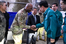 Acting President of the Republic of Korea visits service members during Freedom Shield 25