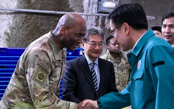 Acting President of the Republic of Korea visits service members during Freedom Shield 25