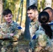 U.S. Soldiers efficiently pass obstacles of a confidence course during MRC competition
