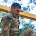 U.S. Soldiers efficiently pass obstacles of a confidence course during MRC competition