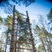U.S. Soldiers efficiently pass obstacles of a confidence course during MRC competition