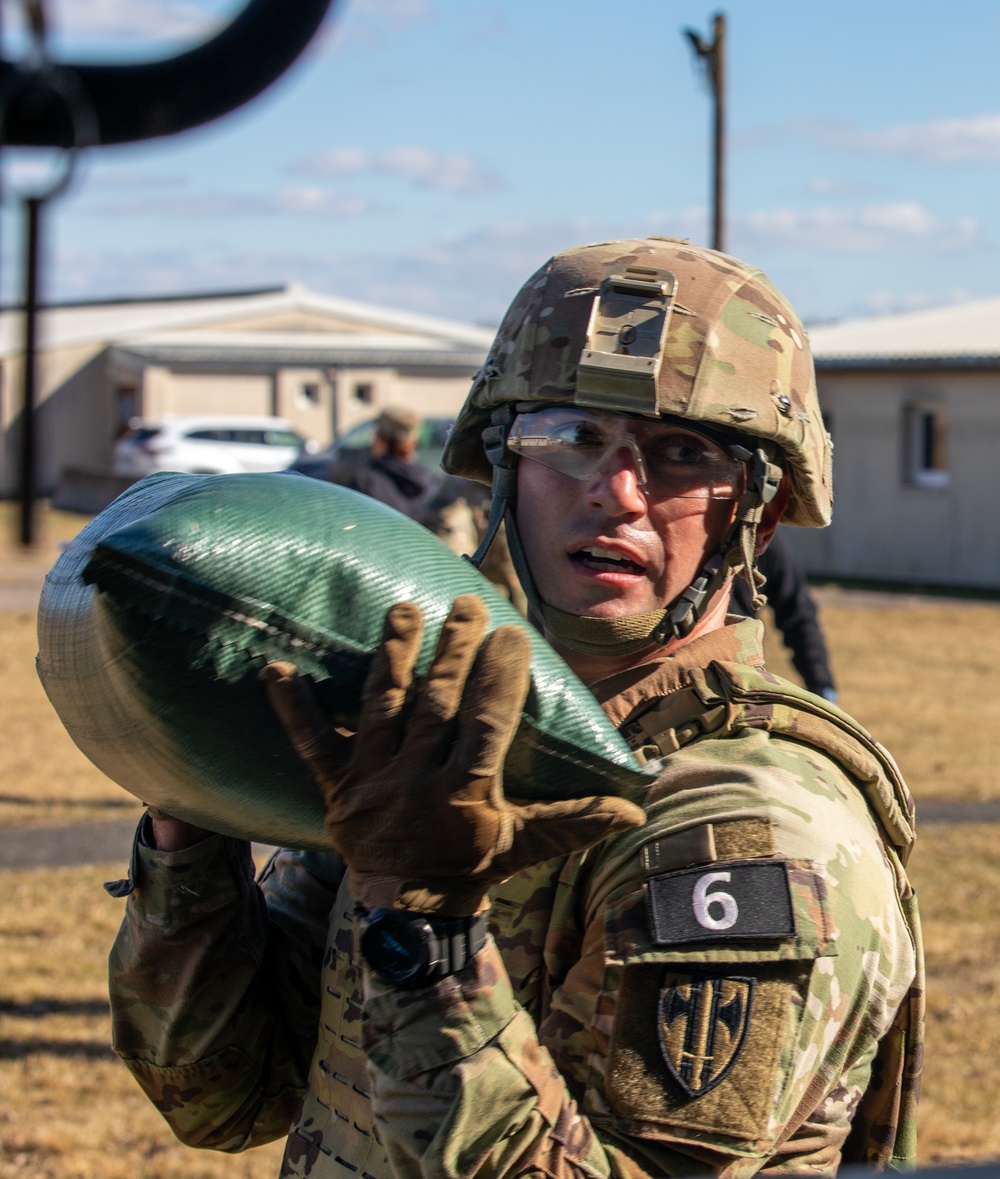 Soldiers compete in Best Squad Competition for 18th MP Brigade