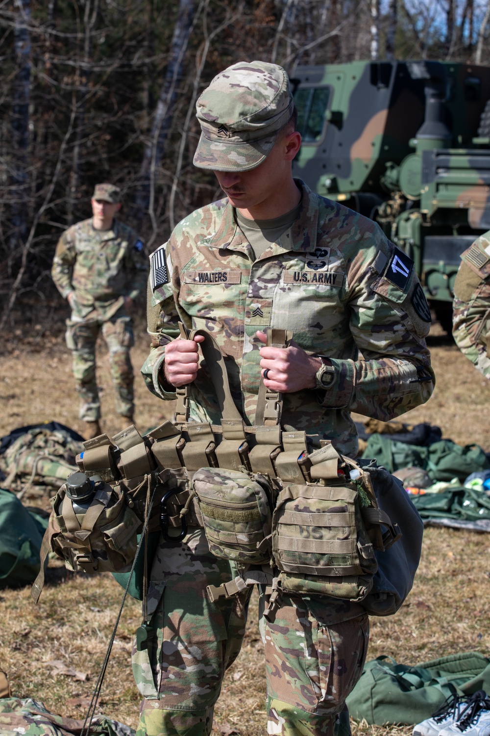 Soldiers compete in Best Squad Competition for 18th MP Brigade