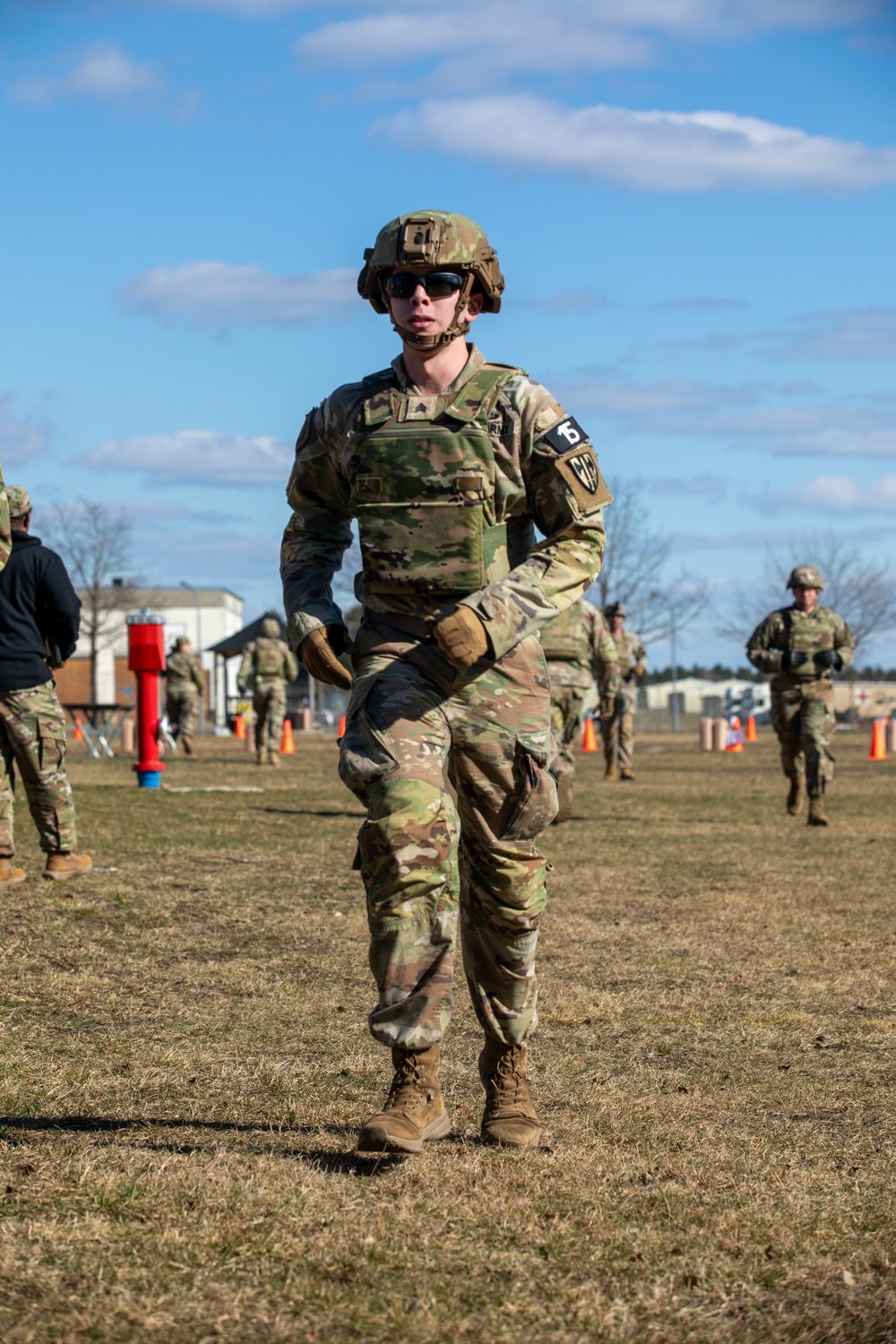 Soldiers compete in Best Squad Competition for 18th MP Brigade