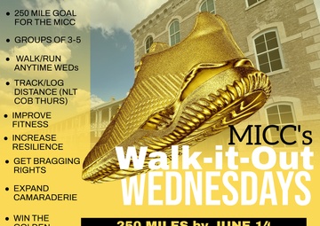 MICC Walk-it-Out Army birthday, wellness kick-off event