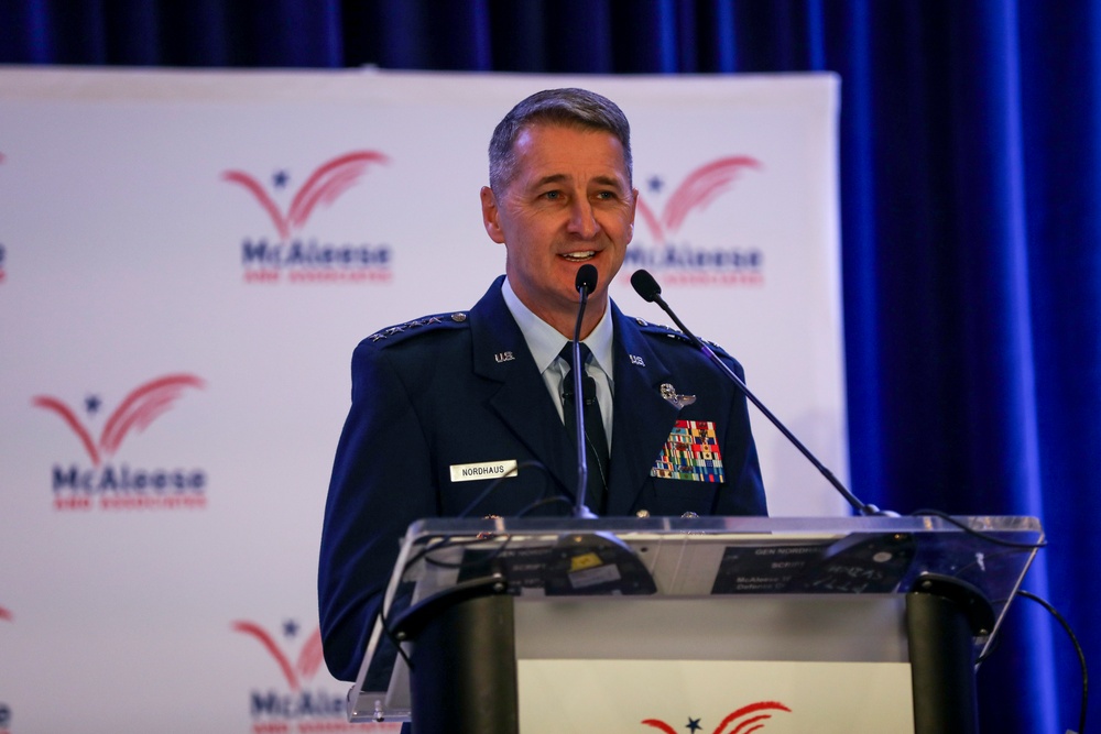 Nordhaus speaks at McAleese Defense Programs Conference