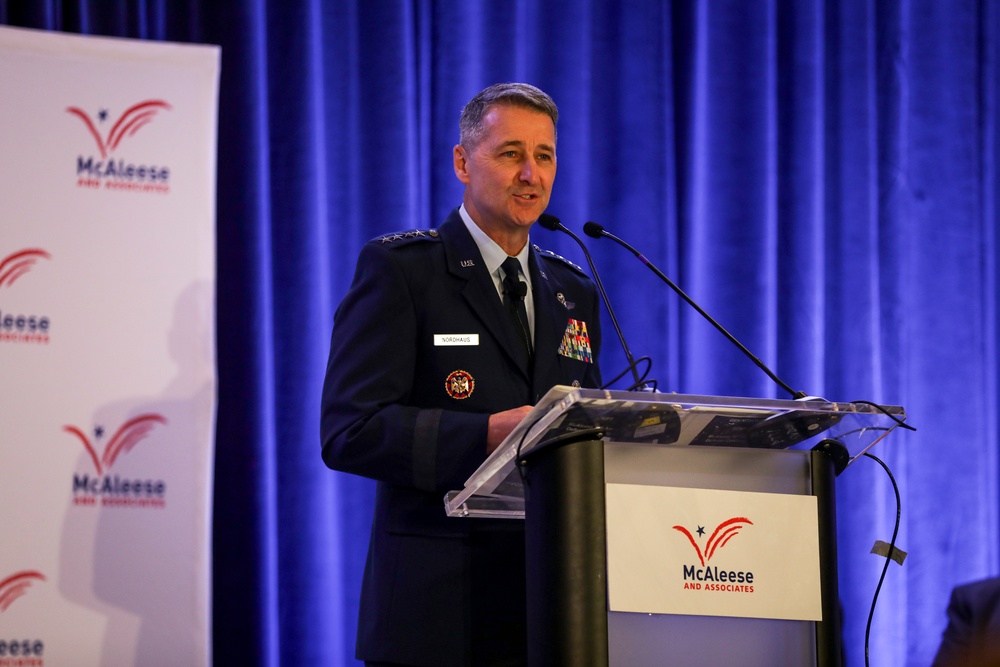 Nordhaus speaks at McAleese Defense Programs Conference