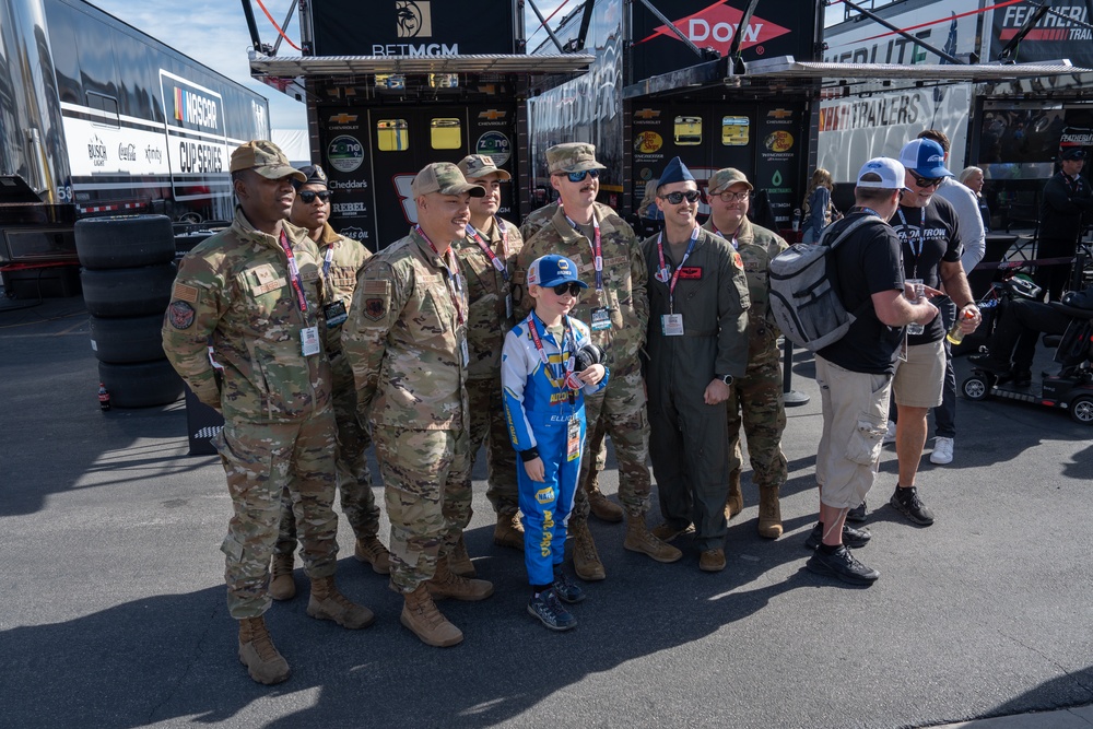 Creech AFB Airmen Honored at Pennzoil 400 NASCAR Race March 2025