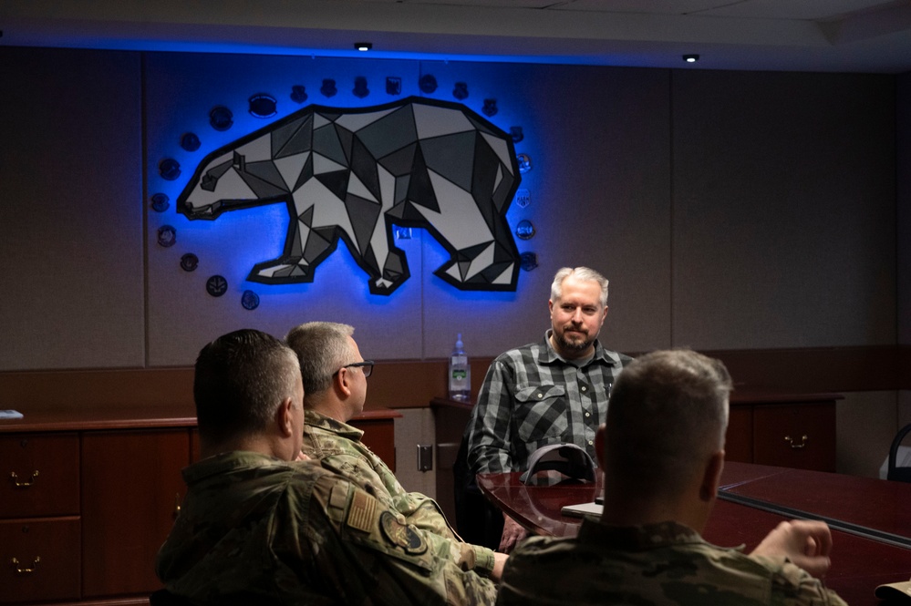 The North Pole Mayor visits the Alaska Air National Guard 168th Wing