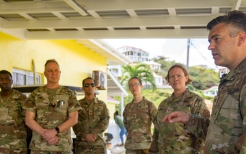 AFSOUTH leadership visits LAMAT team in Lesser Antilles