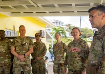 AFSOUTH leadership visits LAMAT team in Lesser Antilles