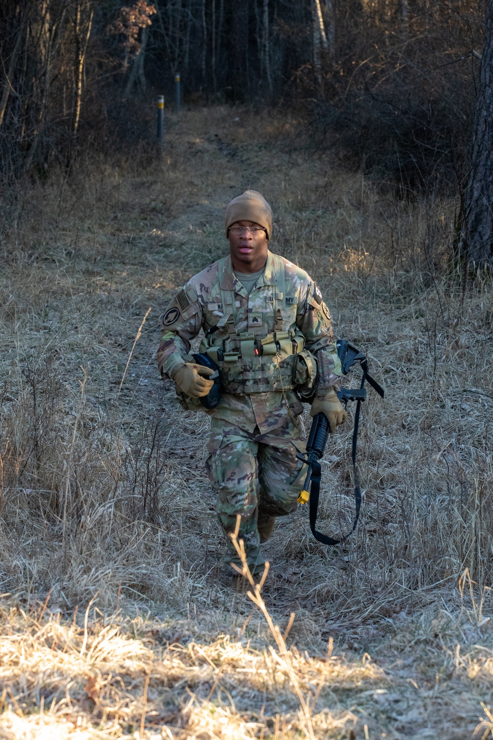 Soldiers compete in 18th MP Brigade Best Squad Competition
