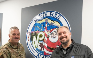 The North Pole Mayor visits the Alaska Air National Guard 168th Wing