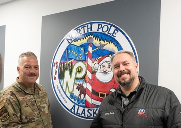 The North Pole Mayor visits the Alaska Air National Guard 168th Wing