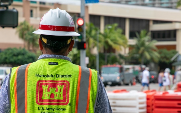 Army begins Kalia Road repaving, sidewalk repairs in Waikiki