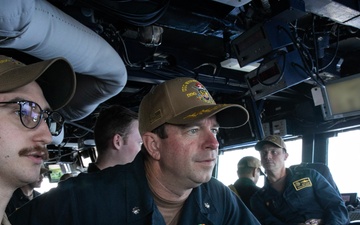 Wayne E. Meyer Conducts Navigational Chart Review