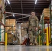 U.S. Soldiers conduct warehouse operations