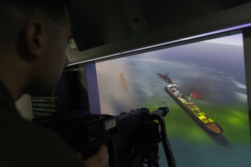 Local, government leaders tour MV-22B Osprey simulator, facilities on MCAS Futenma