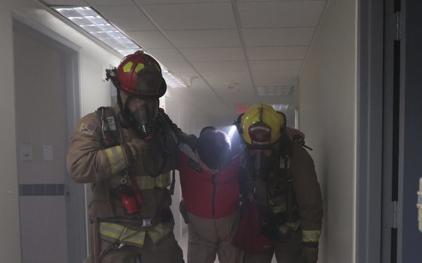 Combined Team Combats Simulated Explosion on Camp Carroll