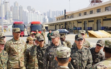 ROK and U.S. Senior Enlisted Leaders Conduct Battlefield Circulation During Freedom Shield 25