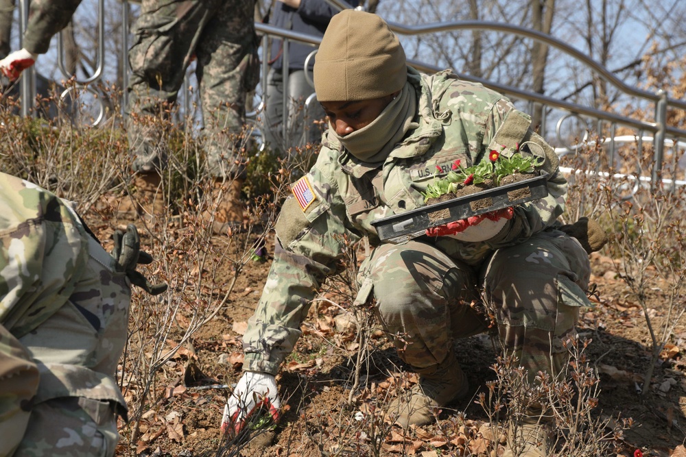 BOSS and USAG Y-C Community Relations teams up for Soyosan Mountain Cleanup