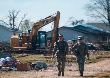 Arkansas Guardsmen Support Local Authorities After Tornadoes