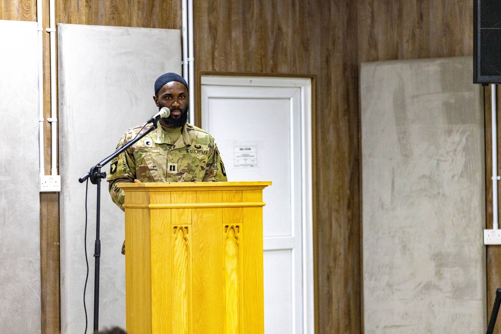 TF Nighthawk Chaplain leads Jumu'ah Mubarak