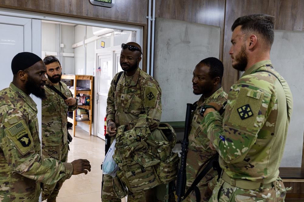 TF Nighthawk Chaplain leads Jumu'ah Mubarak