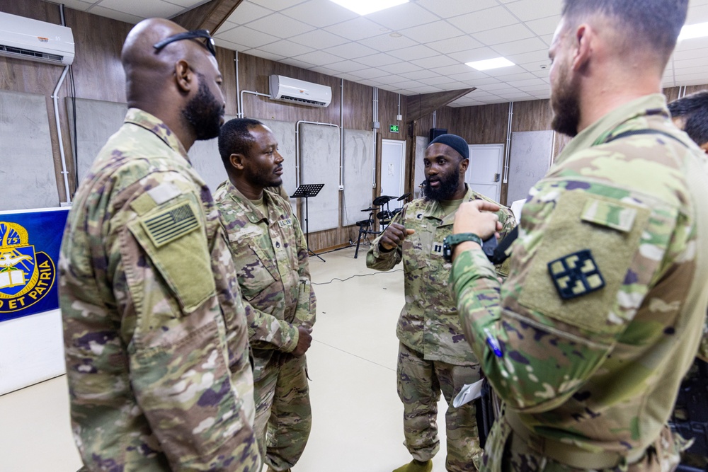 TF Nighthawk Chaplain leads Jumu'ah Mubarak