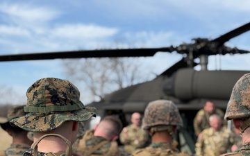 Marines refine communication techniques with Indiana National Guard soldiers