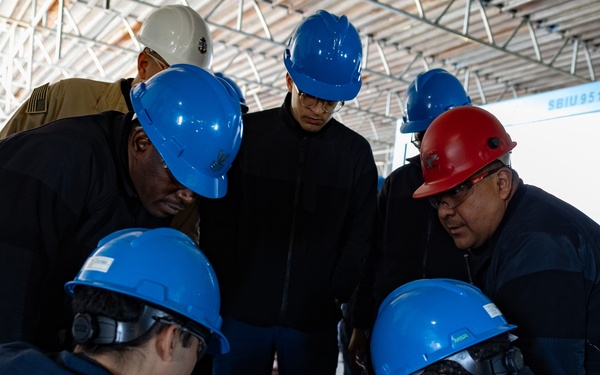 USS Bataan conducts general quarters drill