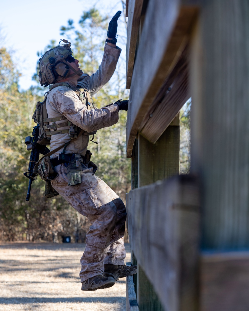 U.S. Marines conduct a Stress Shoot during ITC