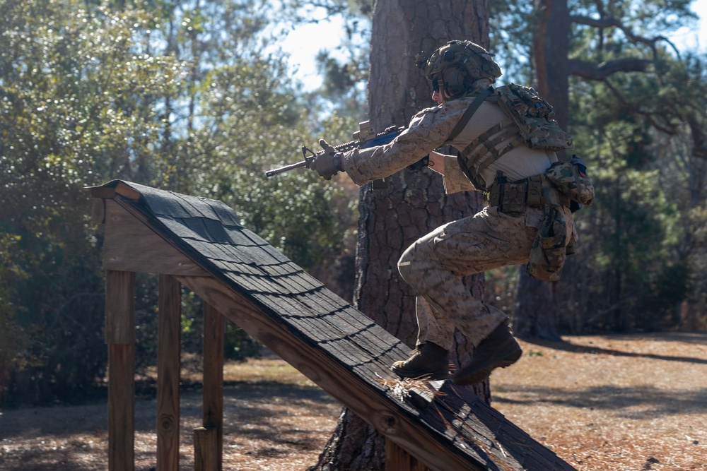 U.S. Marines conduct a Stress Shoot during ITC