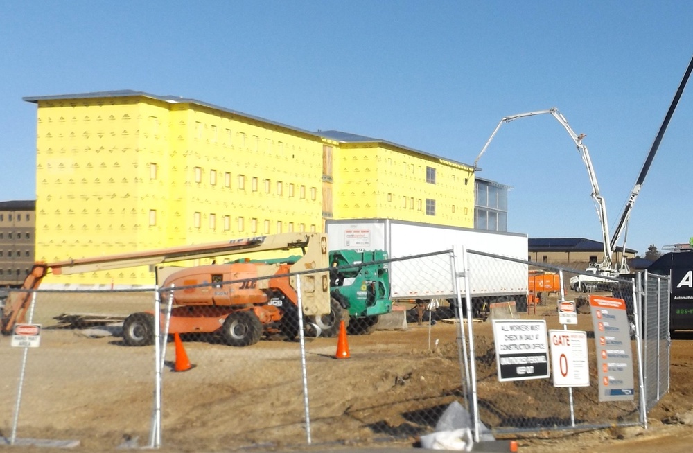 March 2025 barracks construction operations for East Barracks Project at Fort McCoy
