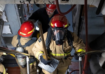 USS Bataan Conducts a General Quarters Drill
