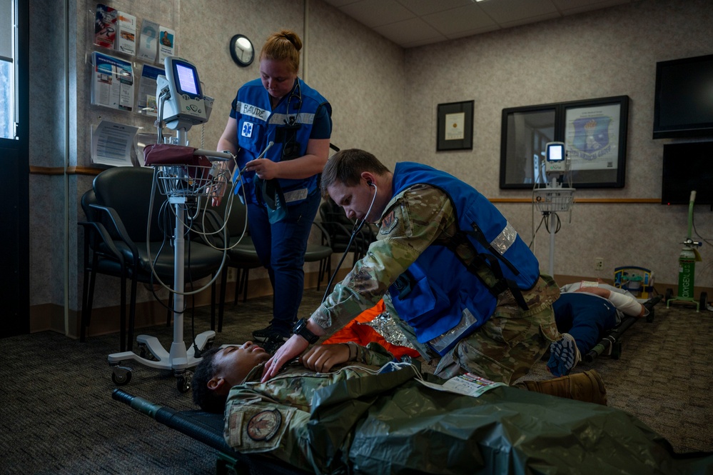 319th Medical Group tests readiness, emergency response during mass casualty exercise