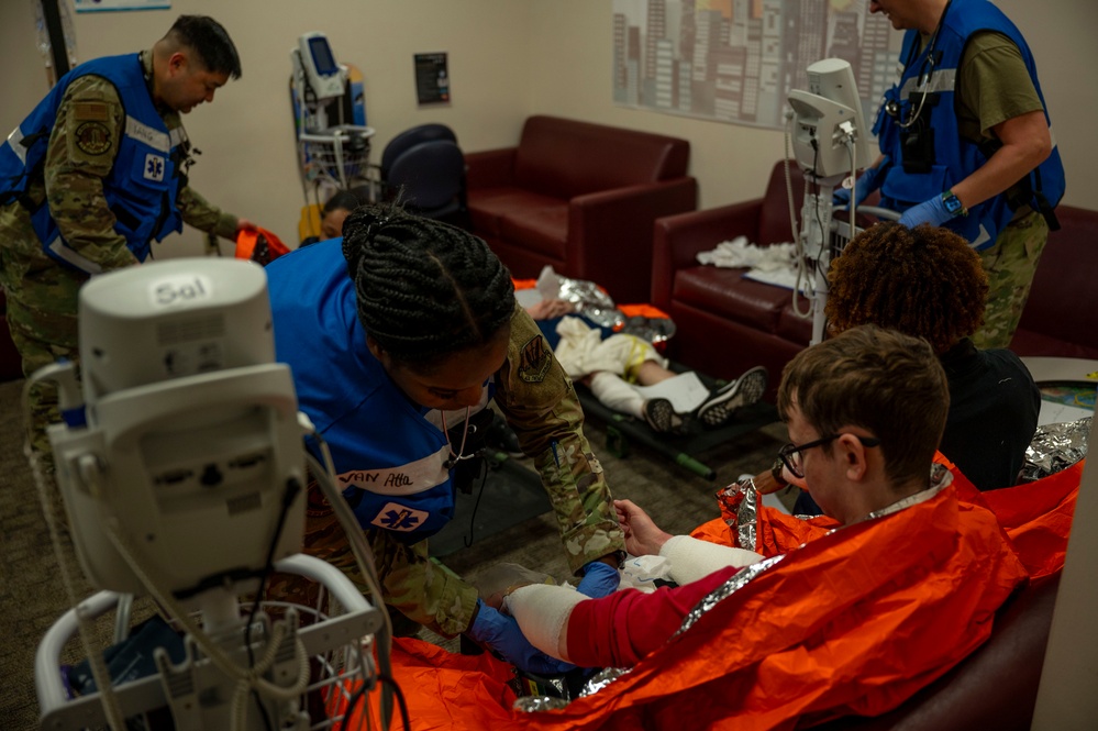 319th Medical Group tests readiness, emergency response during mass casualty exercise