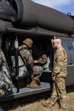 Marines and Indiana National Guard Conduct Joint CASEVAC Communication Training