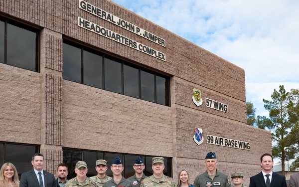 Nellis leadership meets with members of the FBI