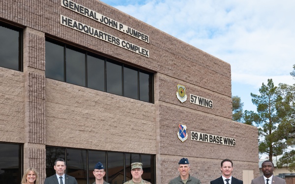 Nellis leadership meets with members of the FBI