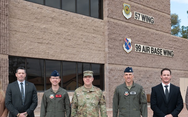 Nellis leadership meets with members of the FBI