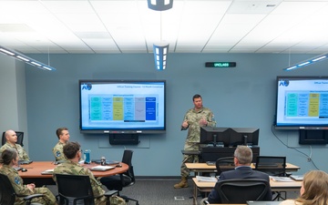 Rep. Tim Moore visits the Officer Training Course at Peterson Space Force Base